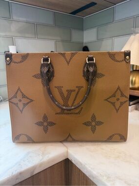 Louis Vuitton Brown Monogram OnTheGo Tote Bag